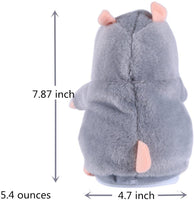 Talking Hamster Mouse Pet Plush Toy What You Say Cute Toys Repeats 7.9 Inch Talking Mouse Talking Hamster Animal Toy - sparklingselections