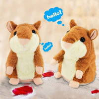 Mouse Pet Plush Toy Hot Cute Speak Talking Sound Record Hamster What You Say Kids Talking Plush Buddy Mouse - sparklingselections