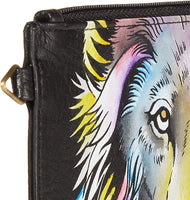 New Lion Printed Long Design Leather Wallet For Women Card Holder Polyester Zipper High Quality Wallets - sparklingselections