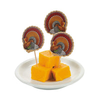New Fun Express Thanksgiving Turkey Food Picks Dinner Party Accessories - sparklingselections