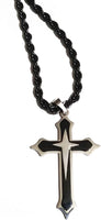 Men's Titanium Steel Set of 3 Layers Cross Pendant (Without Chain) - sparklingselections