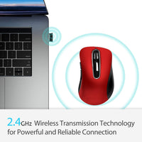 New Ergonomic Design 2.4GHz Wireless Vertical Optical Mouse - sparklingselections