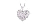 Hollow Heart Pendant Necklace For Women