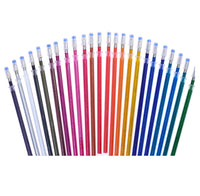 Gel Pen Refills - Colorful Glitter Refills - Sparkly Color Gel Pens for Drawing, Coloring, Spirograph Set of 24 Refills of Gel Pens For Kids, Boys, Girls, Adult - sparklingselections