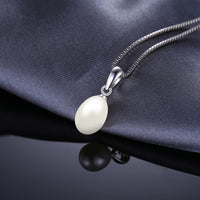 High Quality Cultured Freshwater Pearl Button Pendant Necklace For Women 925 Sterling Wedding Casual Necklace Jewelry - sparklingselections