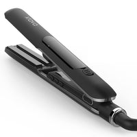 Heated Hair Brush Straightener Steam Vapor With LCD Screen - sparklingselections