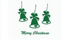 Merry Christmas Bells Removable DIY Window Wall Sticker