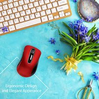 New Ergonomic Design 2.4GHz Wireless Vertical Optical Mouse - sparklingselections