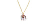 Women's White Elephant Pendant Enamel Multicolor Necklace