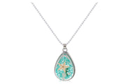 New Handmade Transparent Resin Dried Flower Pendant Necklace - sparklingselections