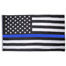 Thin Blue Line American Flag With Grommets