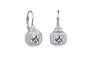 Shining Cubic Zirconia Stud Silver Earrings