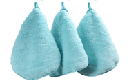 Micorfiber Coral Fleece Hanging Kitchen Hand Towels - sparklingselections