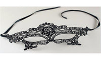 Black Sexy Lady Lace Mask Cutout Eye Mask for Masquerade Night Party - sparklingselections