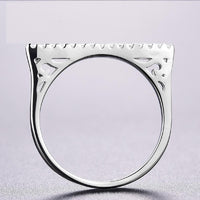 New White Silver Color Crystal Engagement Rings for Women - sparklingselections