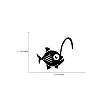 Angler Fish Connected to Light Vinyl Switch Sticker - sparklingselections