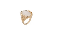Antique Gold Color Resin Rings For Women - sparklingselections
