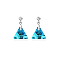 New Crystal Triangle Shape Drop Earrings For Women - sparklingselections