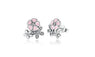 Sterling Silver Poetic Daisy Cherry Blossom Drop Earrings