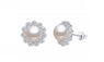 Freshwater Cultured Pearl Around Gems Stud