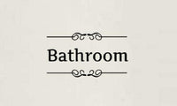 Bathroom/Toilet Quote Door Vinyl Wall Decal 