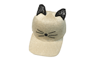 Cute Cat Ear Pattern Sequin Baseball Cap - sparklingselections