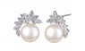 Women's Sterling Silver Cubic Zircon Bridal Earrings