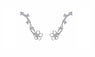 Women's Ear Cuff Wrap Hook Earrings For Wedding Romantic 925 Sterling Silver CZ Earrings Jewelry