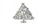 Christmas Tree Rhinestone Brooch Pins For Women