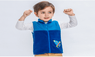 Candy Colors Waistcoat With Cartoon Pattern For Kids