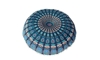 Large Mandala Floor Round Bohemian Meditation Cushion Cover  - sparklingselections