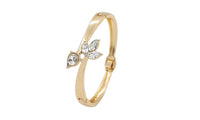 Women's Rose Hollow Flower Slender Cuff Bangle - sparklingselections