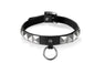 Black Leather Neck Buckle Rhombus Rivet Jewelry Necklaces For Women