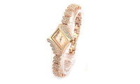 Women's Crystal Rhombus Bangle Rhinestone Wrist Watch - sparklingselections