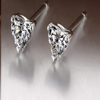 Women's  Heart Cubic Zirconia Stud Earrings - sparklingselections