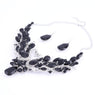 New Silver Black Color Crystal Swan Shape Jewelry Set