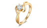 New Stylish Surround S Type Trendy Ring For Women Size (6)