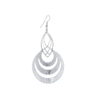 High Quality Round Shape Design Dangle Long Earrings Women Fashion Engagement Wedding Earrings - sparklingselections