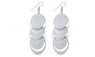 Matte Oval And Hollow Oval Shape Dangle Long Earrings For Women