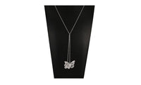 Long Butterfly Pendant Necklace For Women - sparklingselections