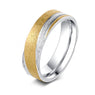 New Stylish Fashion Shining Sand Titanium Rings For Women