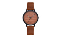 Print Leather Strap Quartz Wrist Watch - sparklingselections