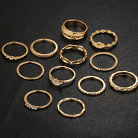 New Fashion Vintage Bohemia Gold Color Knuckle Rings Set