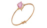 Heart Pink Bangles Bracelets For Girls