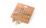 Fashionable Punk 20 Pairs Set Crystal Ear Studs For Women High Quality Trendy Romantic Casual Earrings Set For Weddings, Party