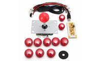 Random Color 5 Pin Push Button DIY Handle 8 Way Arcade Joystick Kits - sparklingselections