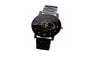 New Women Fashion Black Round Dial Stainless Steel Watch