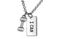 Dumbbell Pendant Fitness Necklace Sports Jewelry for Women