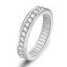 Women's Square Zircon Eternity Ring for Wedding