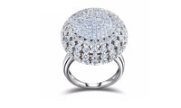 New Fashion Crystal Ring for Women Elegant Luxury CZ, Platinum Plated, 8 - sparklingselections